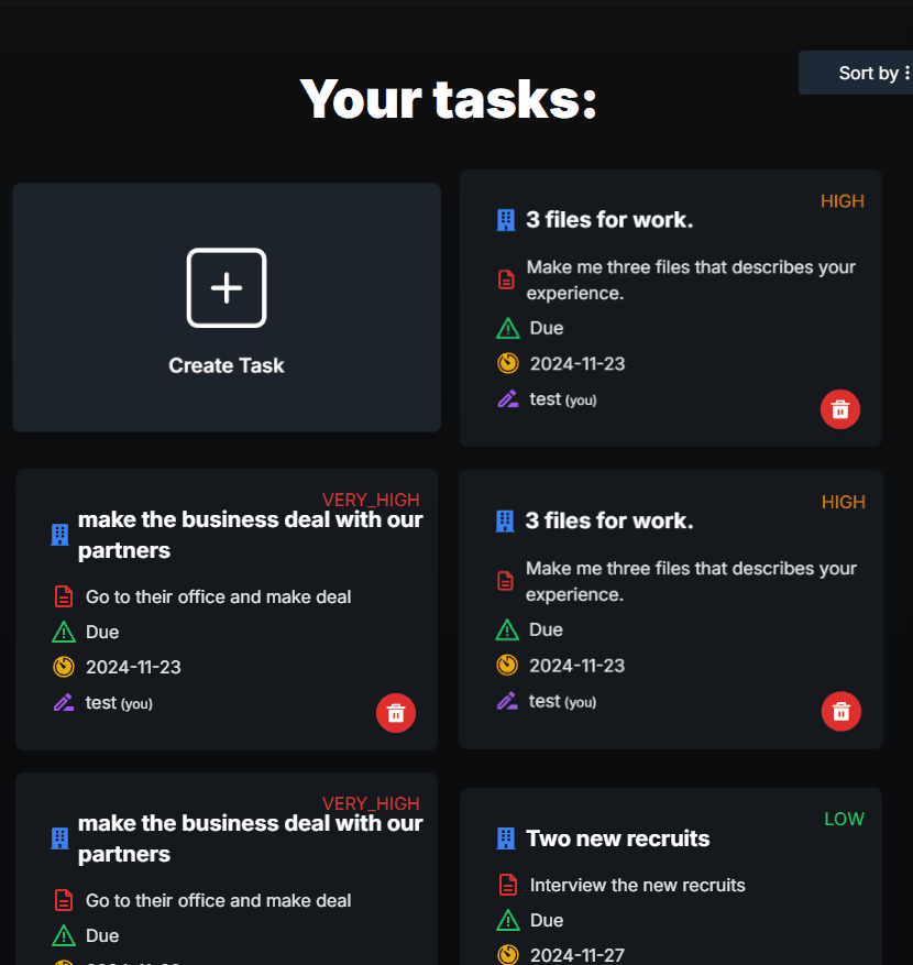 Task Management